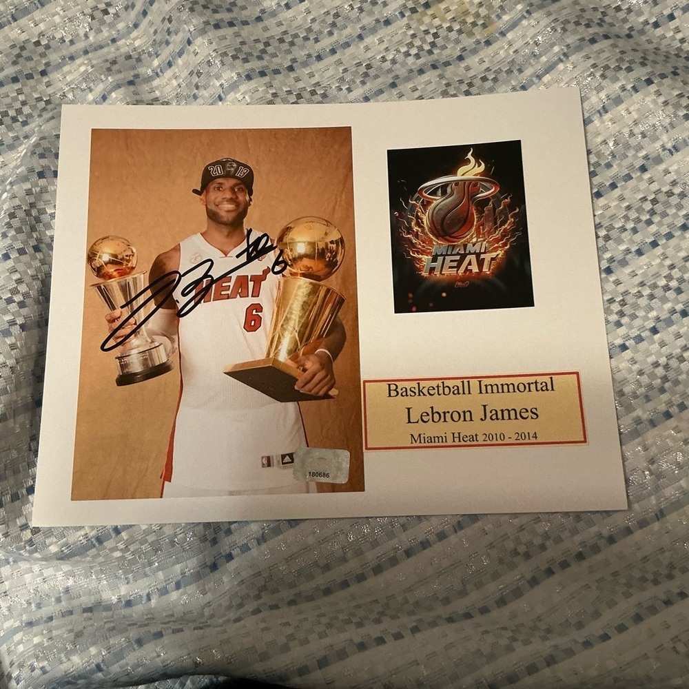 - LeBron James autograph